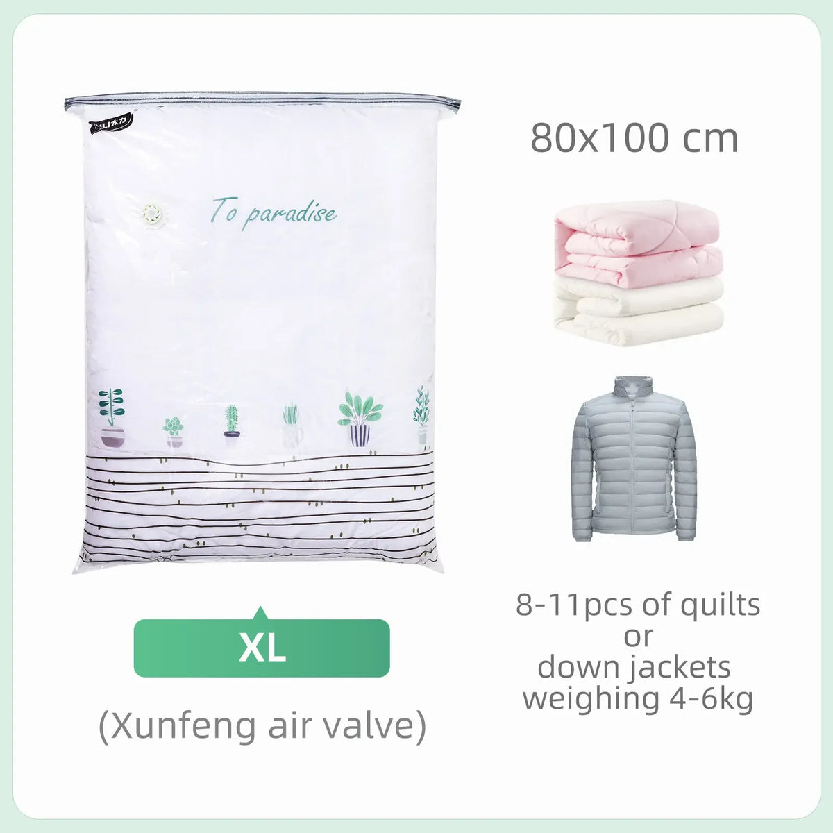 Cubic Compression Storage Bags – No Pump Required.