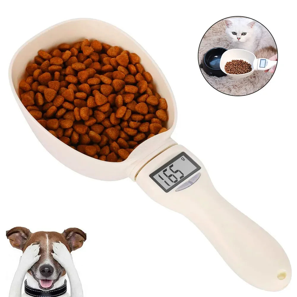 Digital Pet Food Measuring Scoop – LED Display Scale