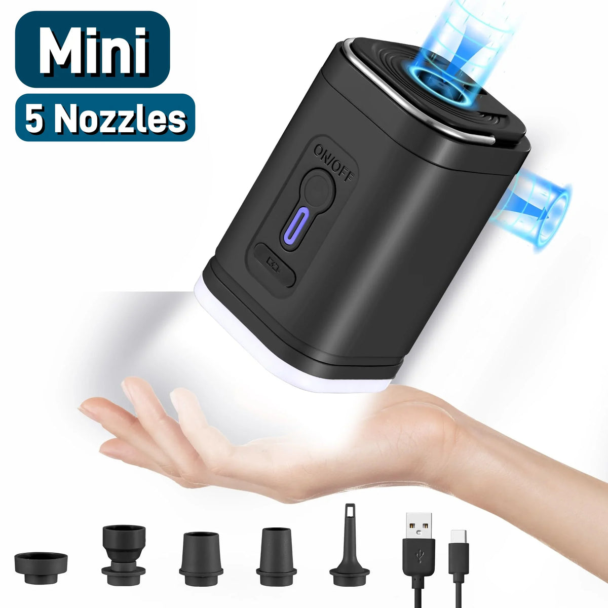 Portable Electric Vacuum Pump – USB Rechargeable