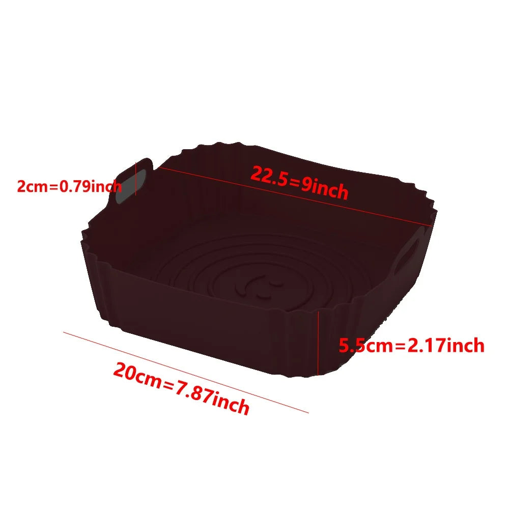 Reusable Silicone Air Fryer Liner – Non-Stick Baking Tray