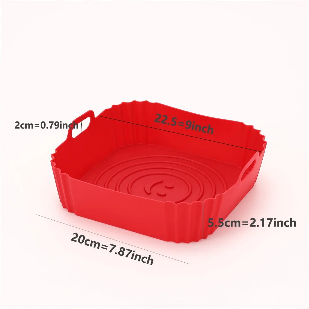 Reusable Silicone Air Fryer Liner – Non-Stick Baking Tray