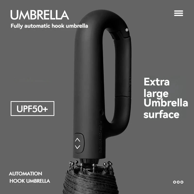Automatic Carabiner Umbrella – Windproof Compact Design