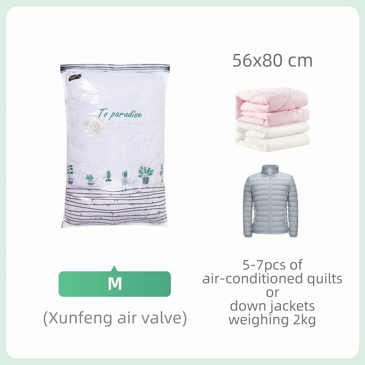 Cubic Compression Storage Bags – No Pump Required.