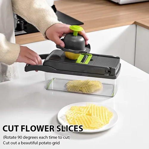 5-in-1 Vegetable Cutter – Slicer, Dicer & Grater