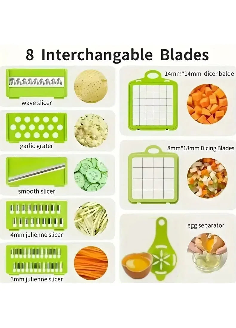 5-in-1 Vegetable Cutter – Slicer, Dicer & Grater