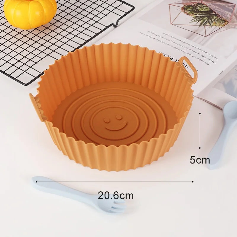 Reusable Silicone Air Fryer Liner – Non-Stick Baking Tray
