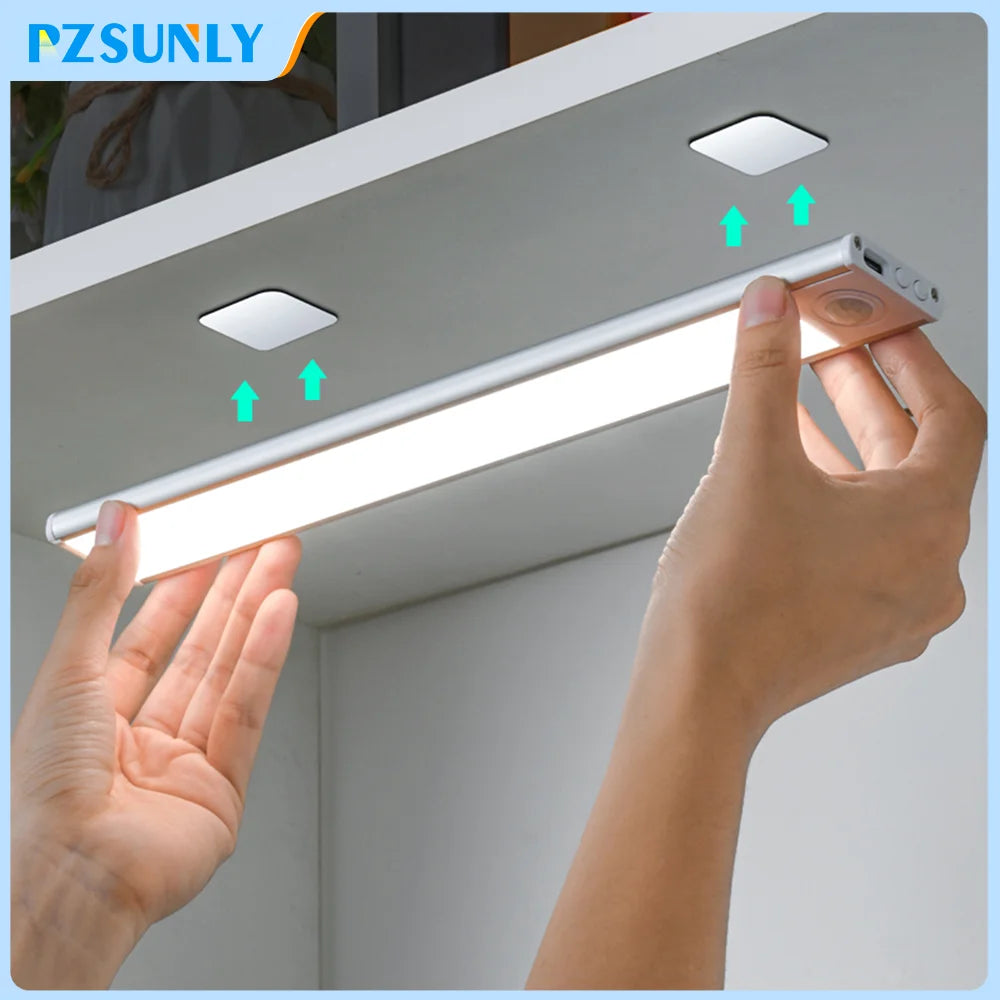 LED Motion Sensor Light – USB Rechargeable Under-Cabinet Light
