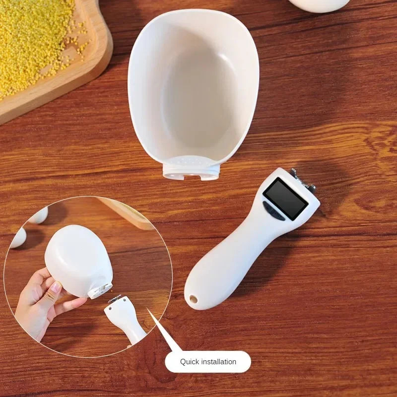 Digital Pet Food Measuring Scoop – LED Display Scale