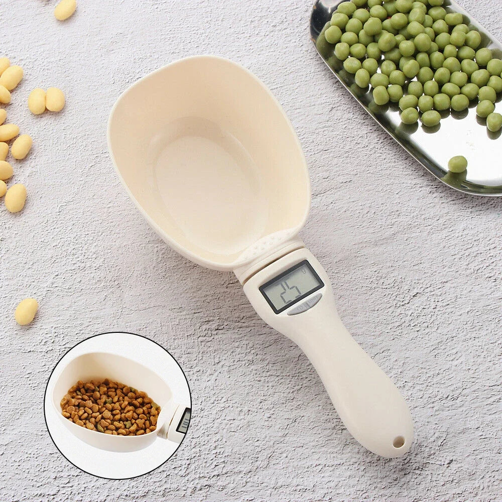 Digital Pet Food Measuring Scoop – LED Display Scale