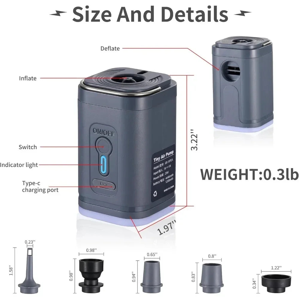 Portable Electric Vacuum Pump – USB Rechargeable