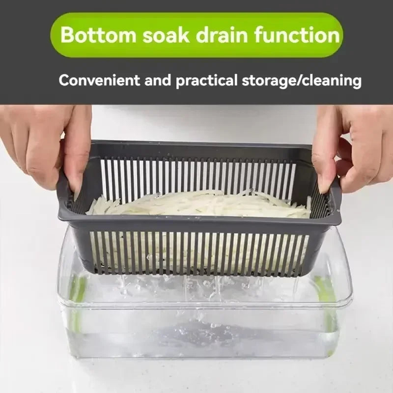 5-in-1 Vegetable Cutter – Slicer, Dicer & Grater
