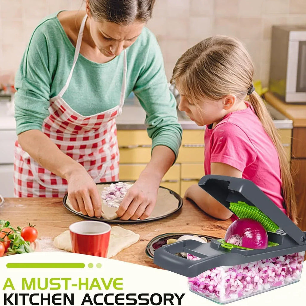 5-in-1 Vegetable Cutter – Slicer, Dicer & Grater